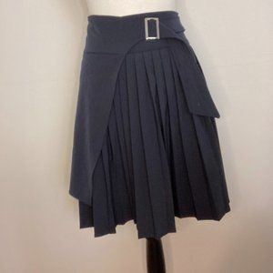 ASOS Black Pleated Wrap Skirt size large